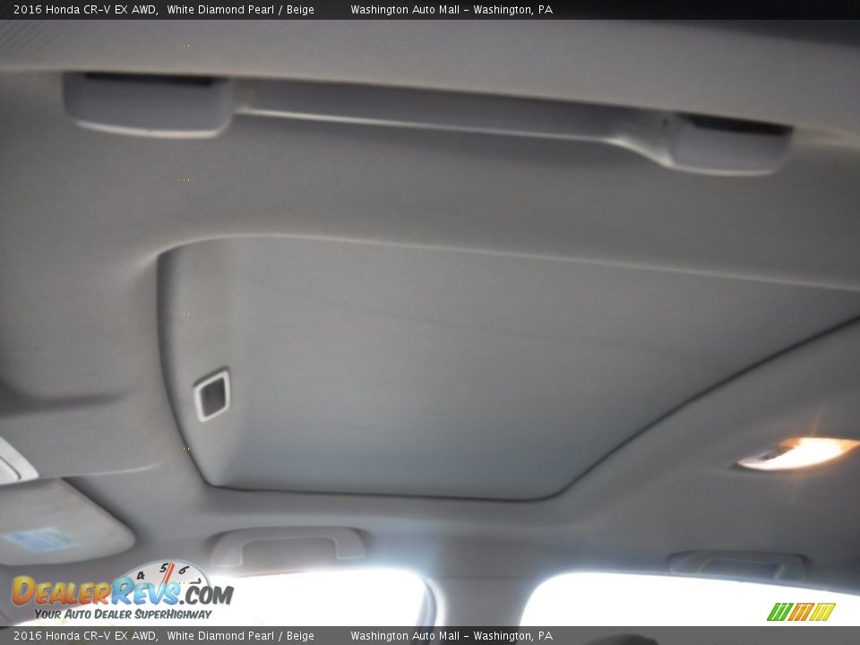 2016 Honda CR-V EX AWD White Diamond Pearl / Beige Photo #9