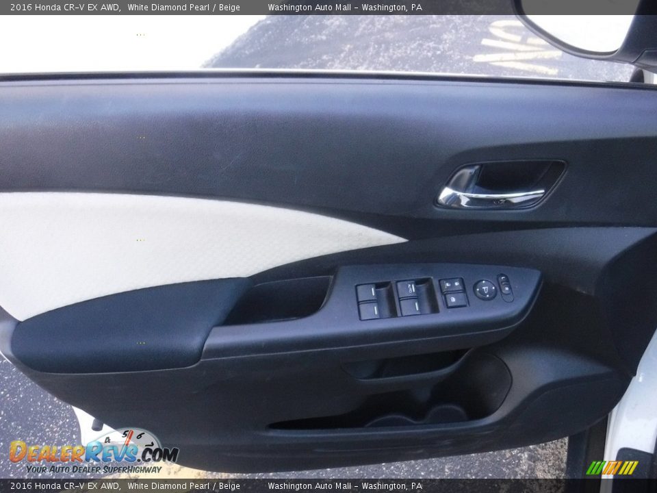 2016 Honda CR-V EX AWD White Diamond Pearl / Beige Photo #10