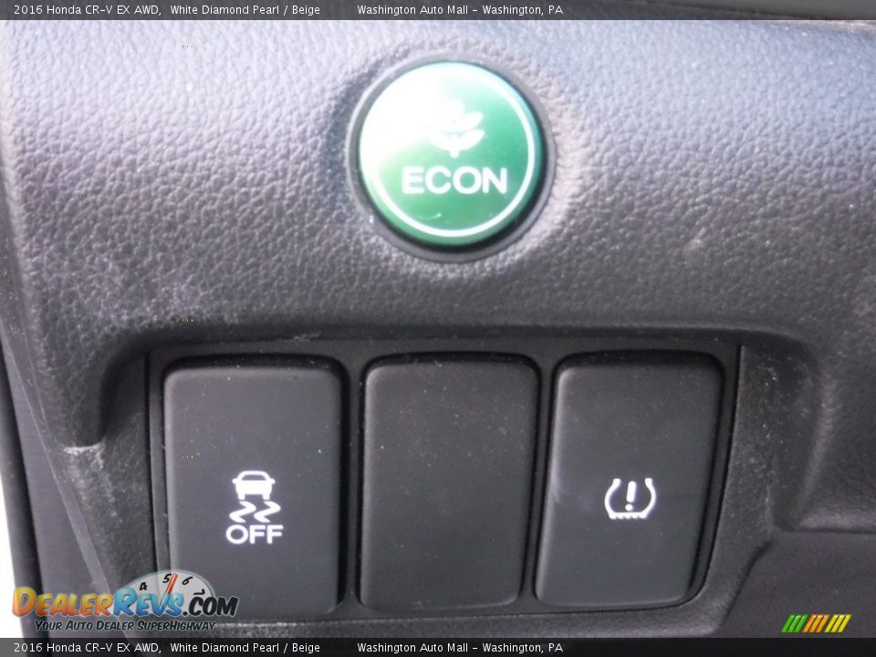 2016 Honda CR-V EX AWD White Diamond Pearl / Beige Photo #12