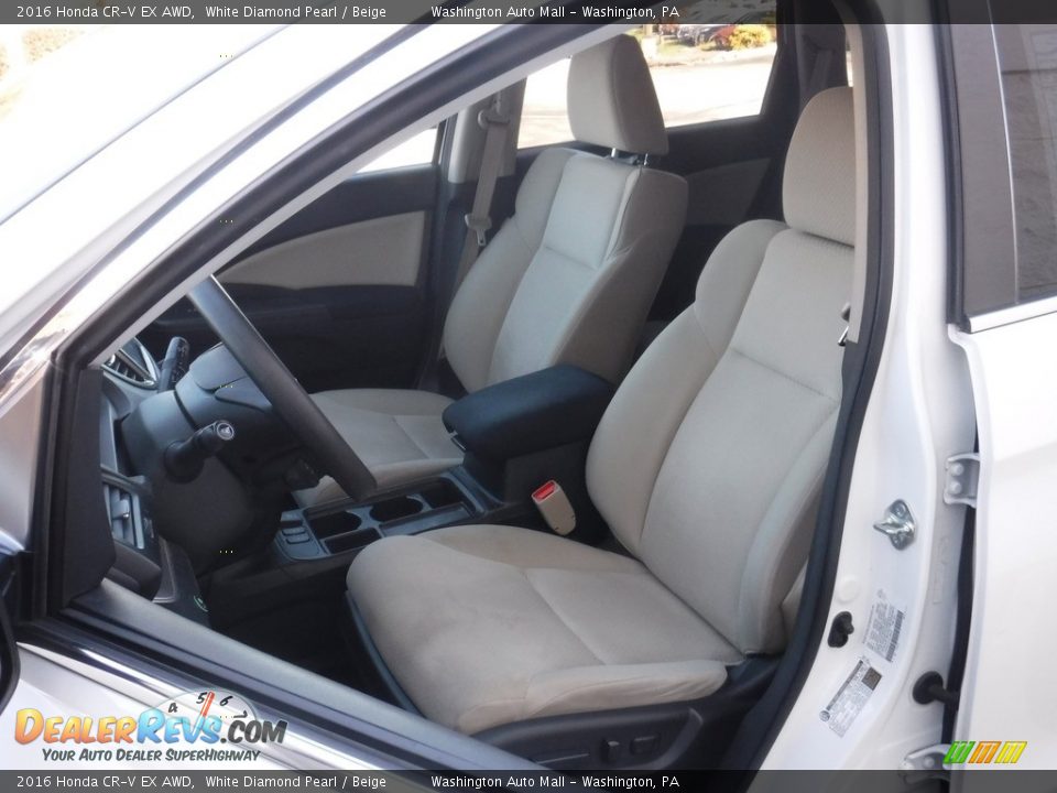 2016 Honda CR-V EX AWD White Diamond Pearl / Beige Photo #13