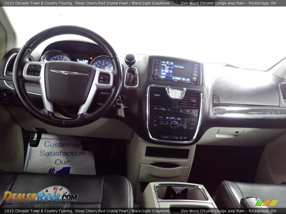 2013 Chrysler Town & Country Touring Deep Cherry Red Crystal Pearl / Black/Light Graystone Photo #25