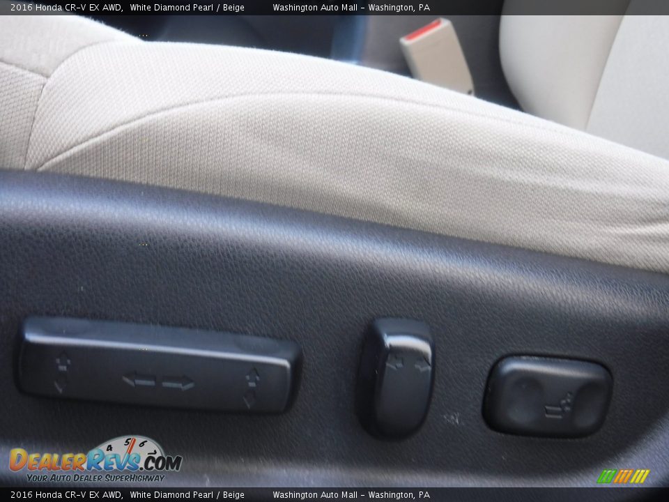 2016 Honda CR-V EX AWD White Diamond Pearl / Beige Photo #14