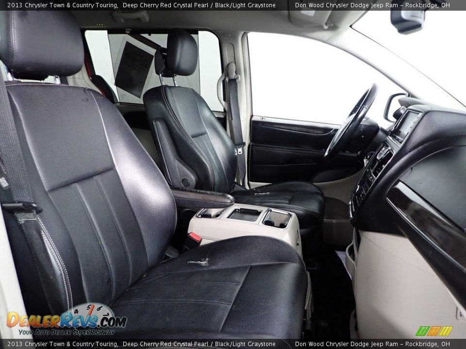 2013 Chrysler Town & Country Touring Deep Cherry Red Crystal Pearl / Black/Light Graystone Photo #28