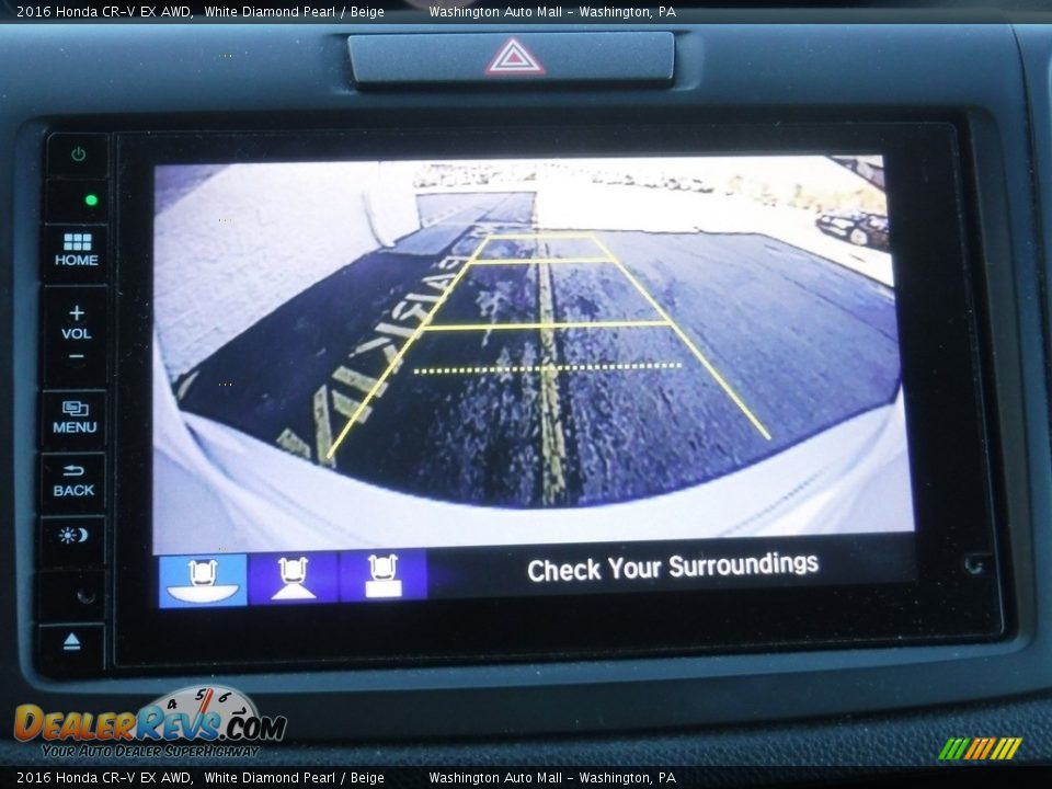 2016 Honda CR-V EX AWD White Diamond Pearl / Beige Photo #18