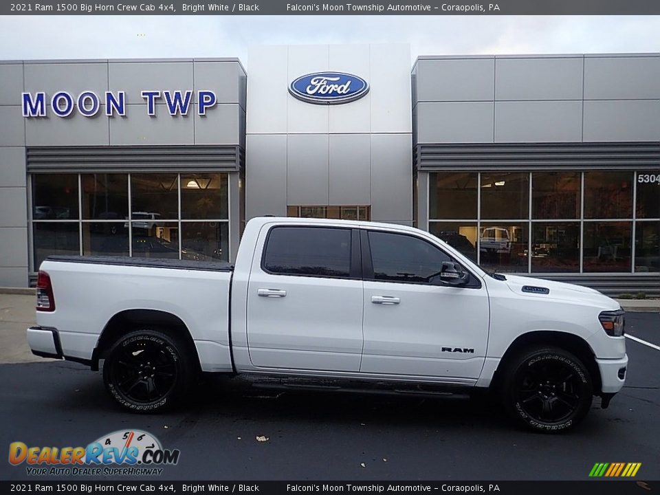 2021 Ram 1500 Big Horn Crew Cab 4x4 Bright White / Black Photo #1