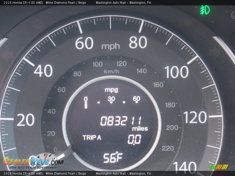 2016 Honda CR-V EX AWD White Diamond Pearl / Beige Photo #20