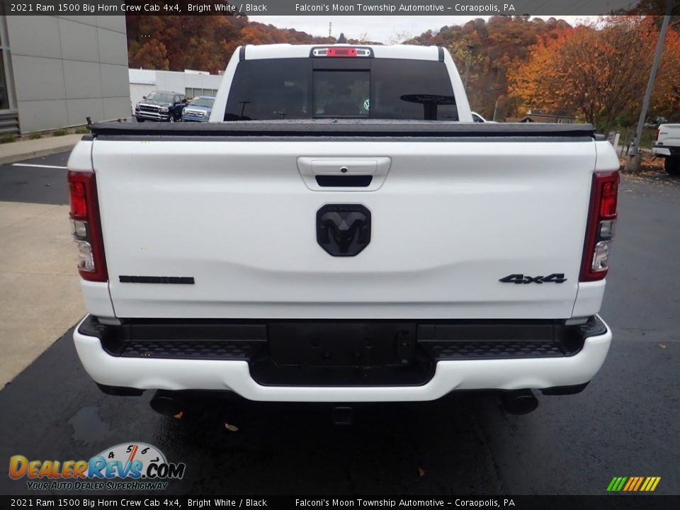 2021 Ram 1500 Big Horn Crew Cab 4x4 Bright White / Black Photo #3