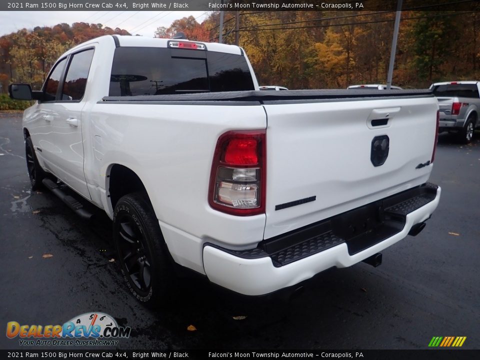 2021 Ram 1500 Big Horn Crew Cab 4x4 Bright White / Black Photo #4