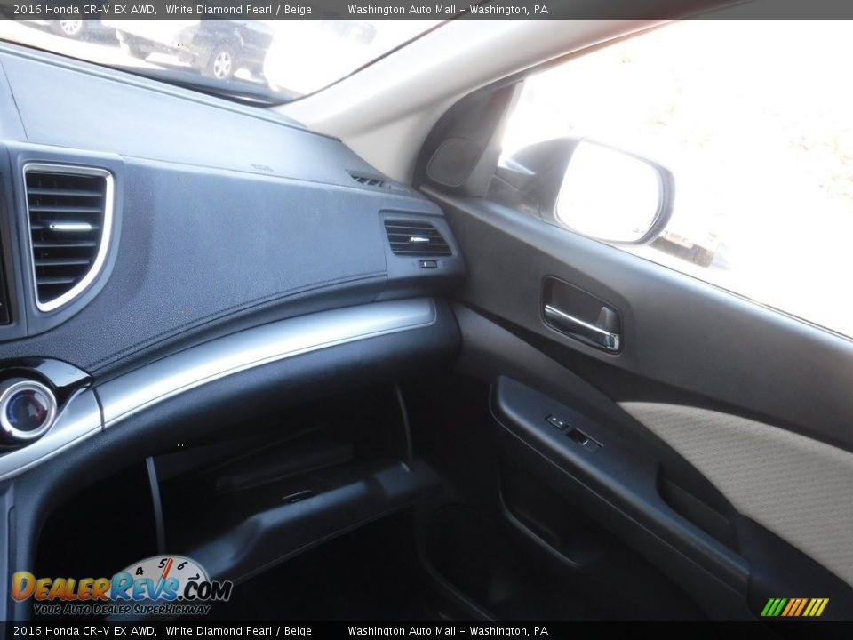 2016 Honda CR-V EX AWD White Diamond Pearl / Beige Photo #24