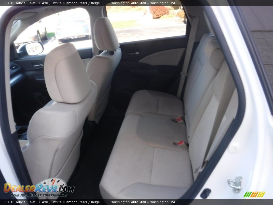 2016 Honda CR-V EX AWD White Diamond Pearl / Beige Photo #25
