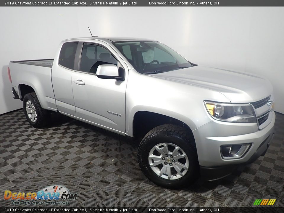 2019 Chevrolet Colorado LT Extended Cab 4x4 Silver Ice Metallic / Jet Black Photo #3