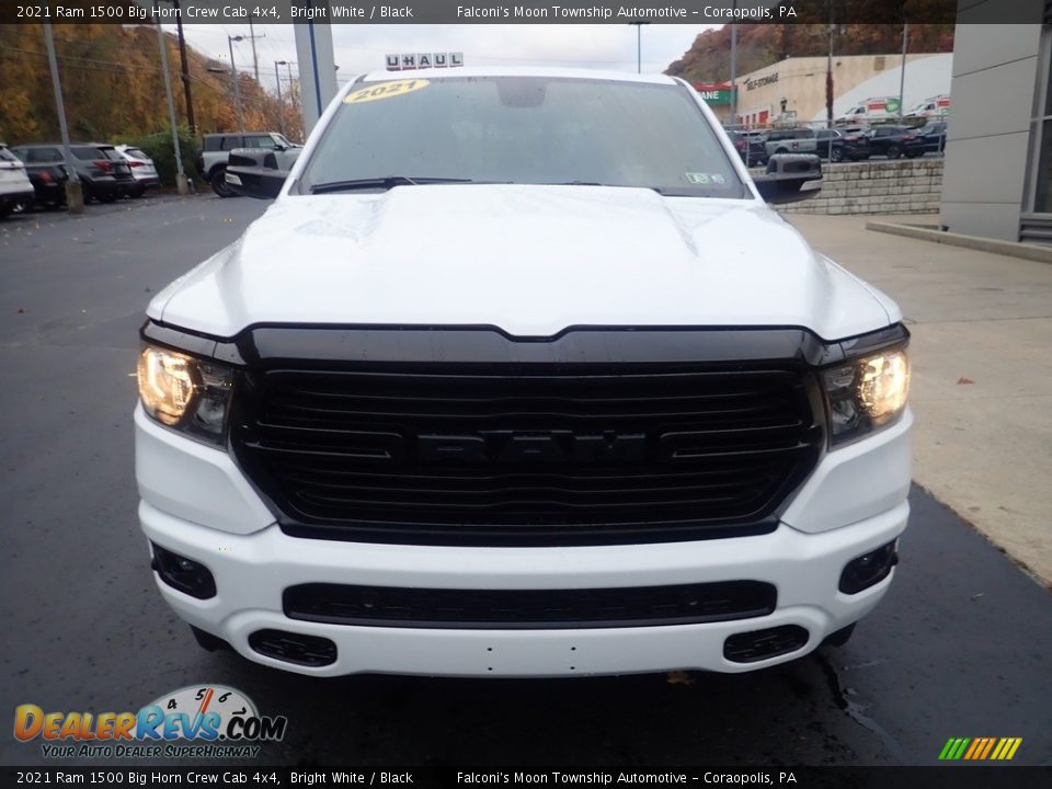 2021 Ram 1500 Big Horn Crew Cab 4x4 Bright White / Black Photo #7