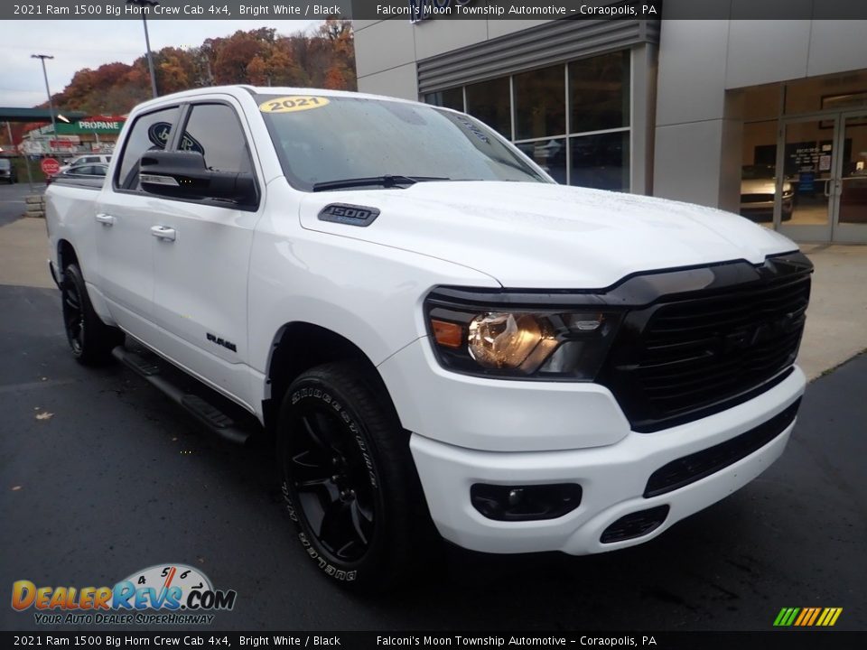 2021 Ram 1500 Big Horn Crew Cab 4x4 Bright White / Black Photo #8