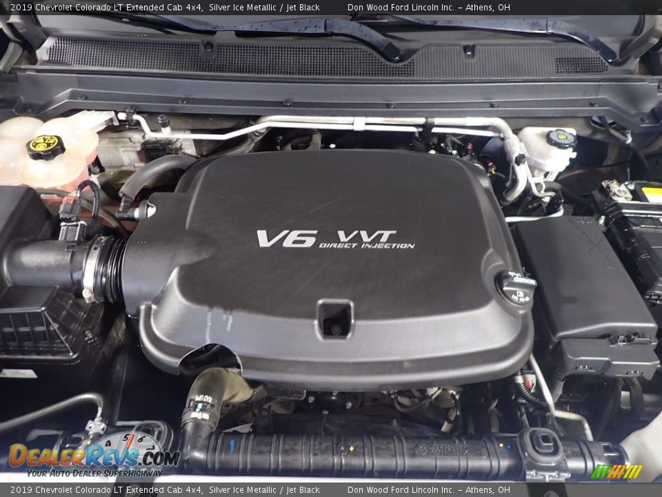 2019 Chevrolet Colorado LT Extended Cab 4x4 Silver Ice Metallic / Jet Black Photo #7