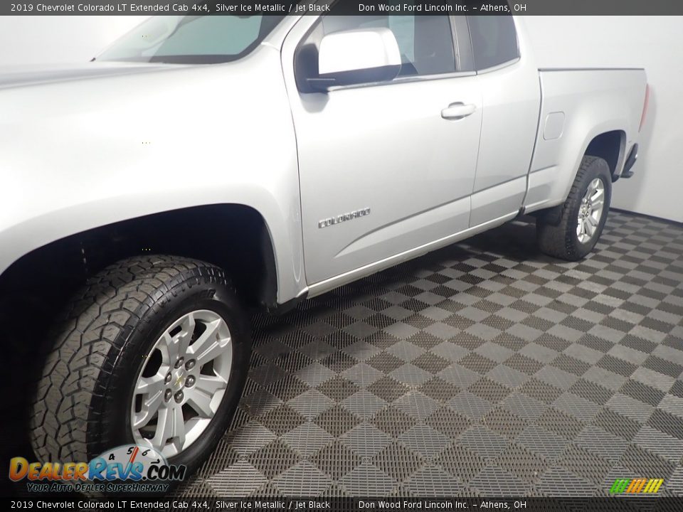 2019 Chevrolet Colorado LT Extended Cab 4x4 Silver Ice Metallic / Jet Black Photo #10