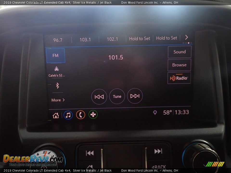 2019 Chevrolet Colorado LT Extended Cab 4x4 Silver Ice Metallic / Jet Black Photo #23