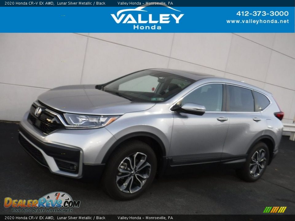 2020 Honda CR-V EX AWD Lunar Silver Metallic / Black Photo #1