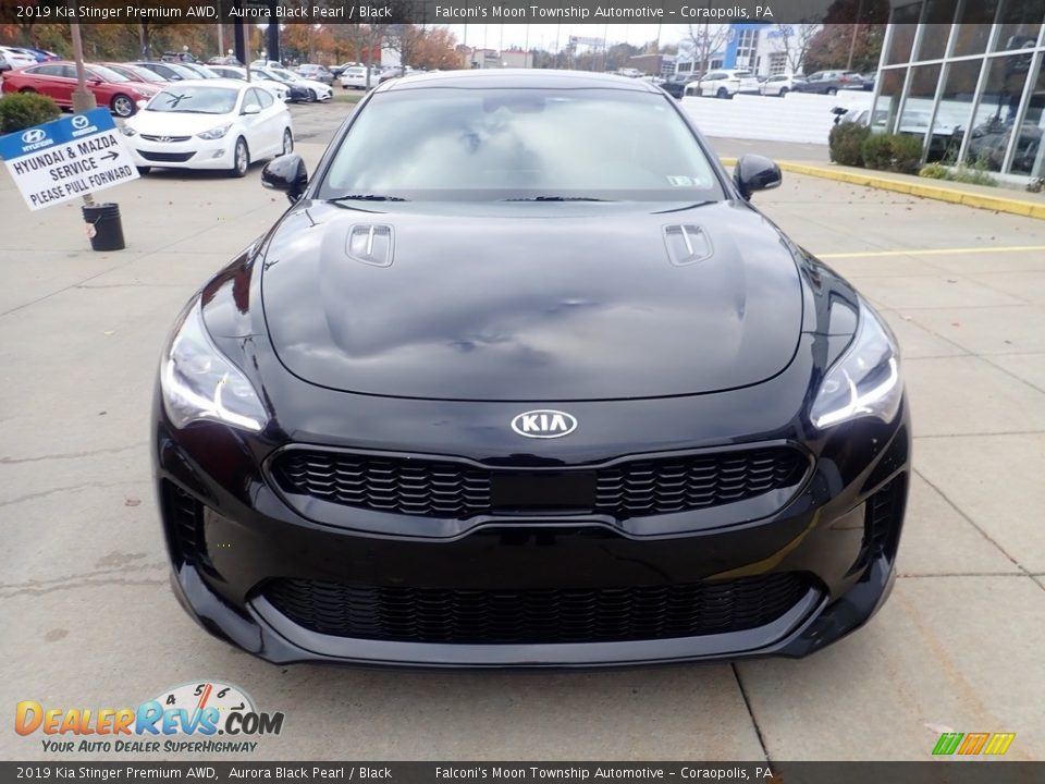 2019 Kia Stinger Premium AWD Aurora Black Pearl / Black Photo #8