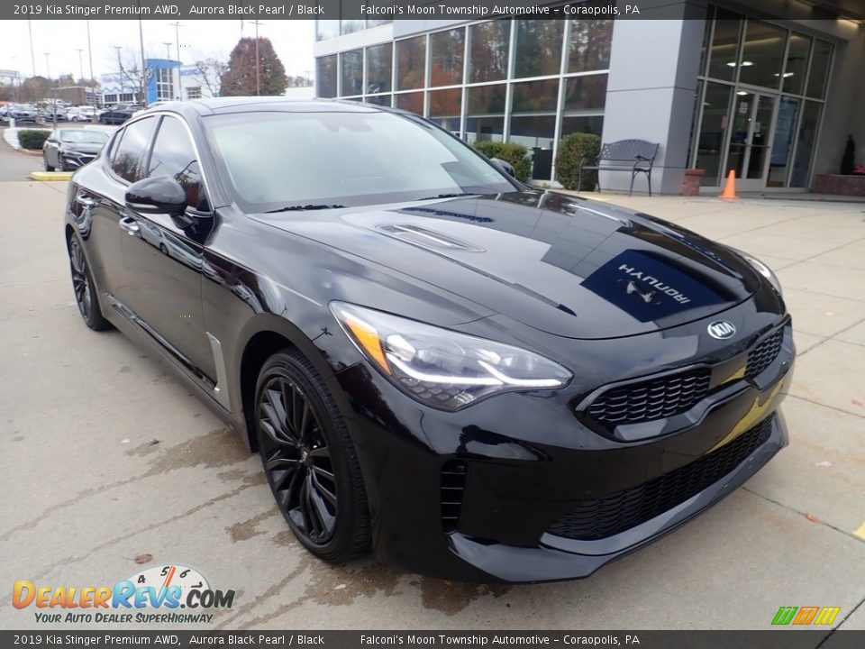 2019 Kia Stinger Premium AWD Aurora Black Pearl / Black Photo #9