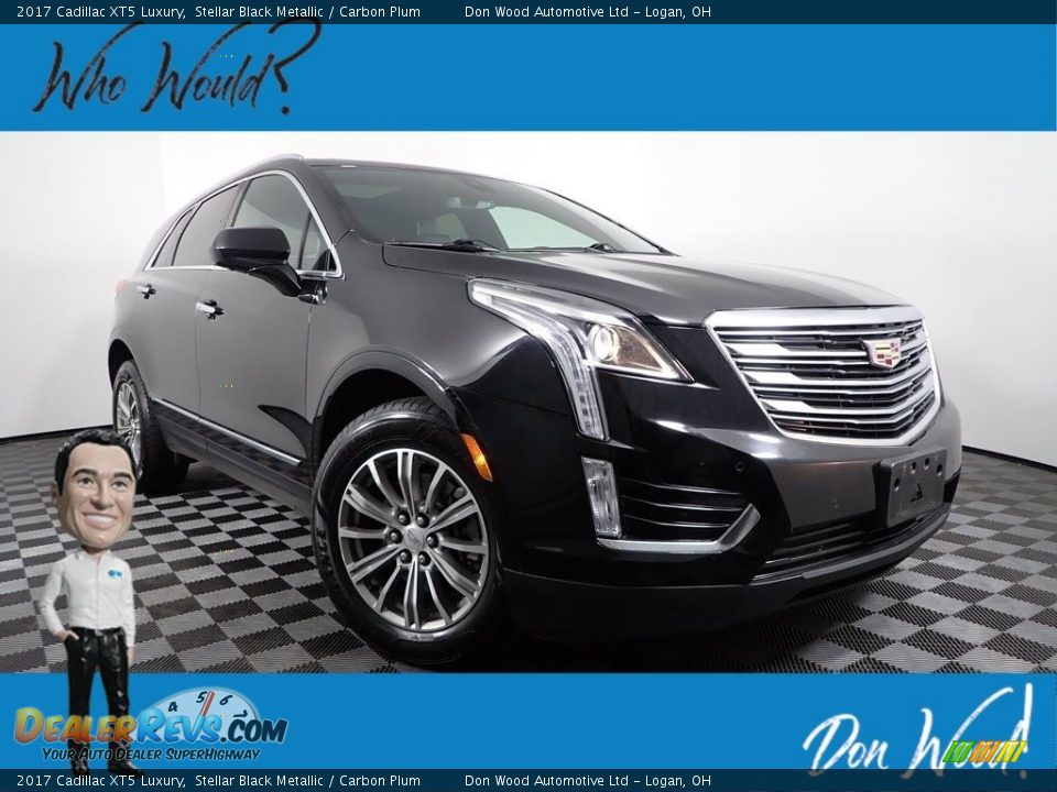 2017 Cadillac XT5 Luxury Stellar Black Metallic / Carbon Plum Photo #1