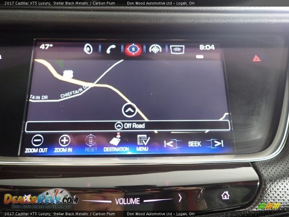 2017 Cadillac XT5 Luxury Stellar Black Metallic / Carbon Plum Photo #4