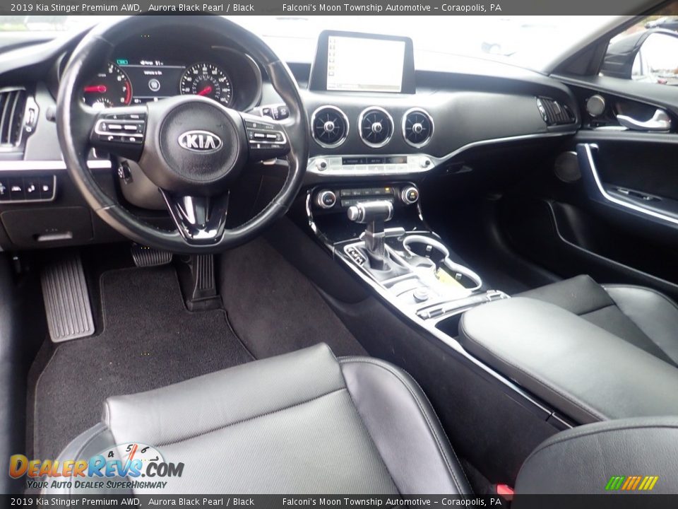 Black Interior - 2019 Kia Stinger Premium AWD Photo #19