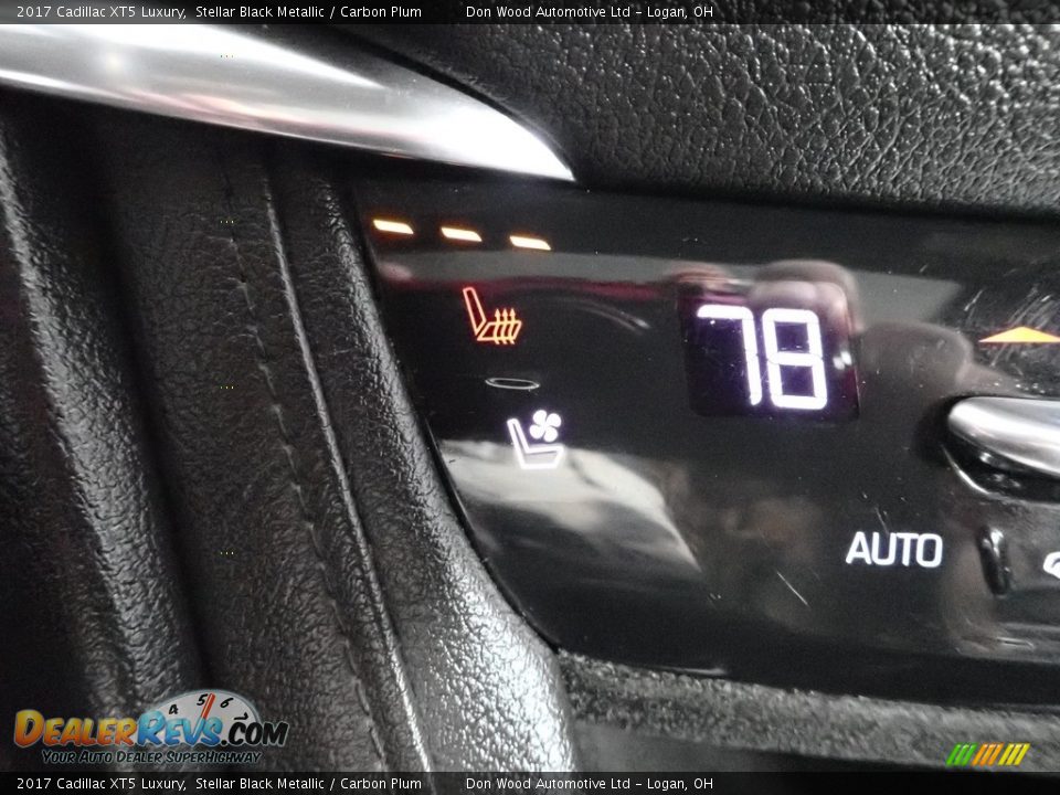 2017 Cadillac XT5 Luxury Stellar Black Metallic / Carbon Plum Photo #6