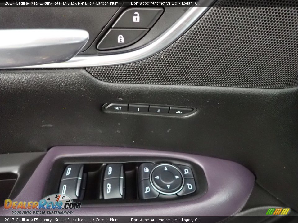 2017 Cadillac XT5 Luxury Stellar Black Metallic / Carbon Plum Photo #15