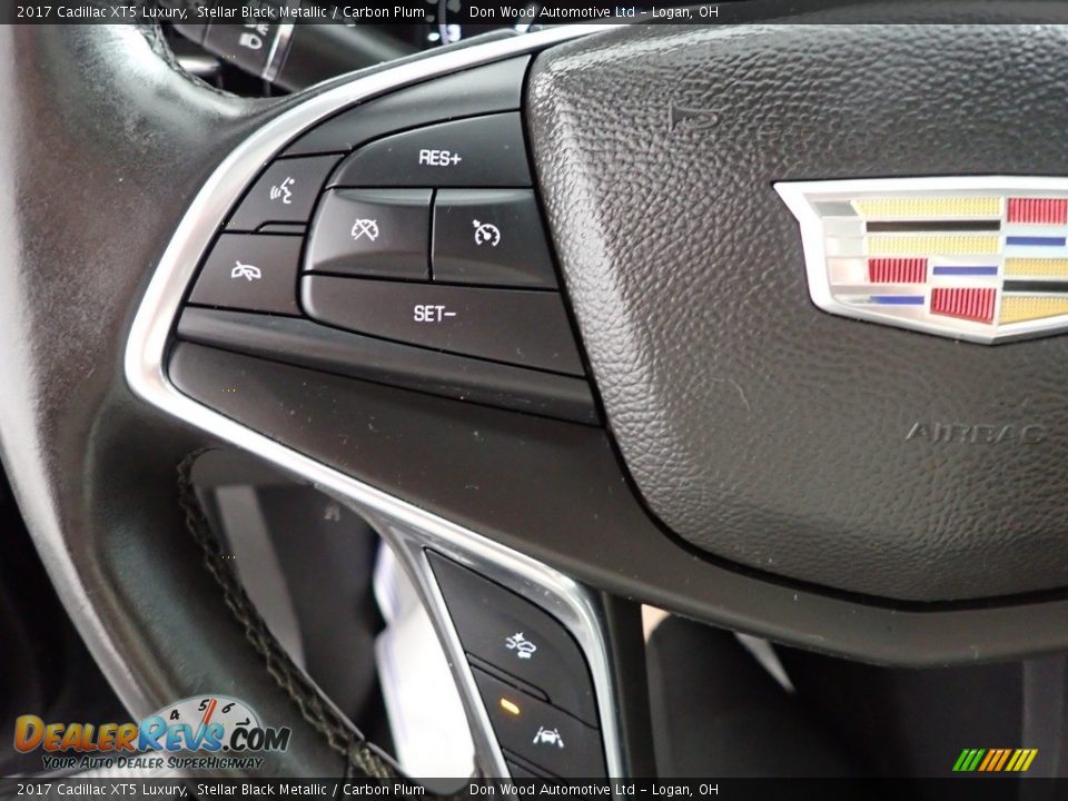 2017 Cadillac XT5 Luxury Stellar Black Metallic / Carbon Plum Photo #19