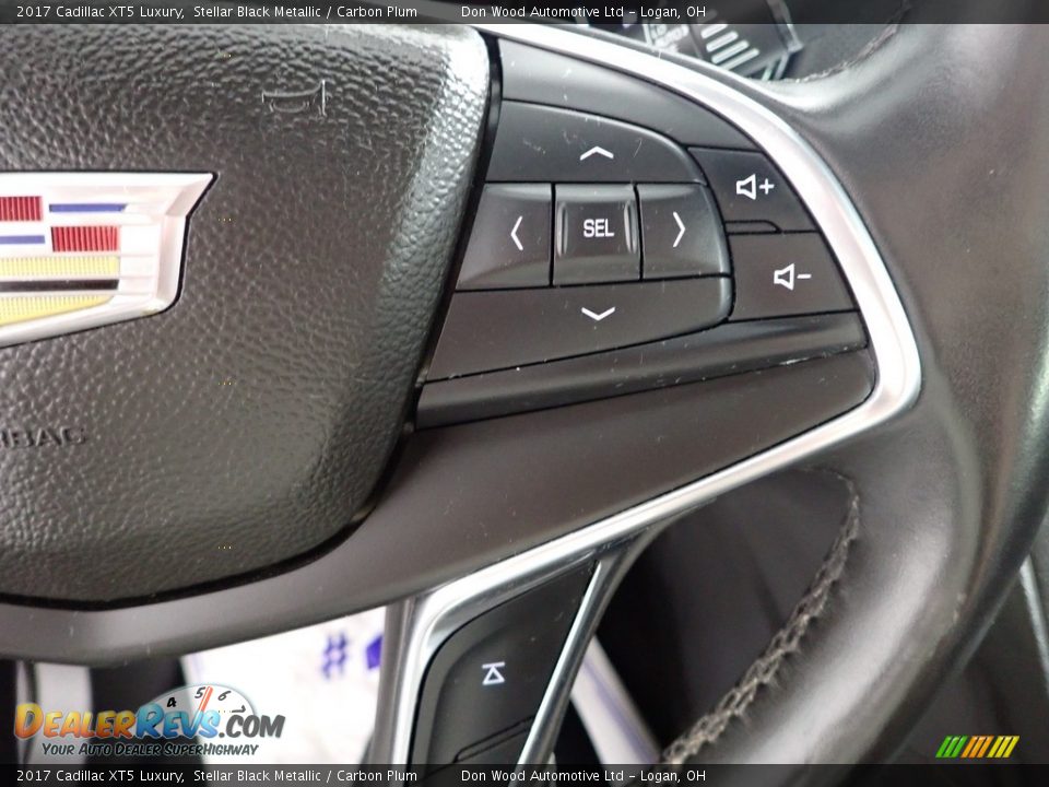 2017 Cadillac XT5 Luxury Stellar Black Metallic / Carbon Plum Photo #20