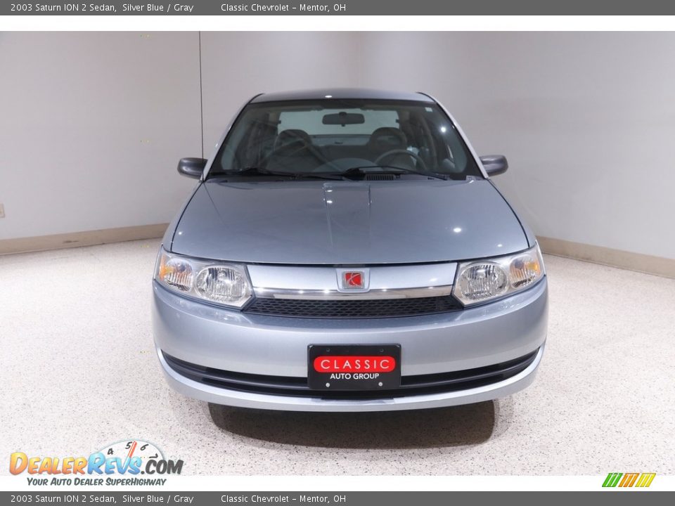 2003 Saturn ION 2 Sedan Silver Blue / Gray Photo #2