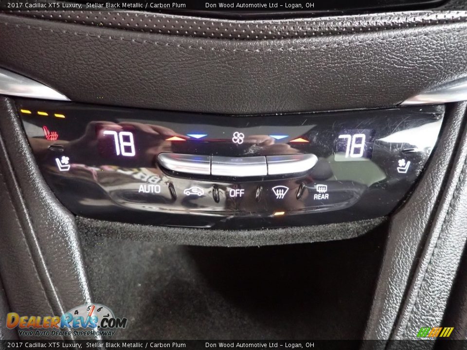 2017 Cadillac XT5 Luxury Stellar Black Metallic / Carbon Plum Photo #22