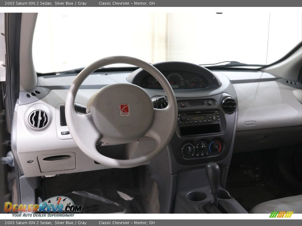 2003 Saturn ION 2 Sedan Silver Blue / Gray Photo #6