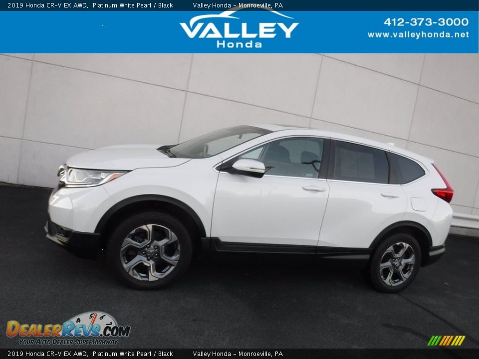 2019 Honda CR-V EX AWD Platinum White Pearl / Black Photo #2