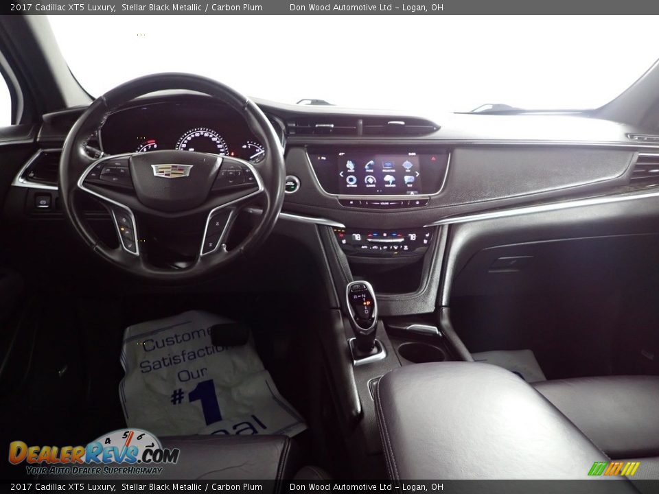 2017 Cadillac XT5 Luxury Stellar Black Metallic / Carbon Plum Photo #28