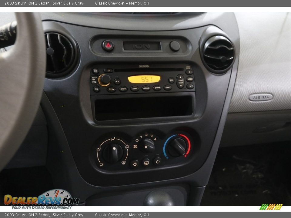 2003 Saturn ION 2 Sedan Silver Blue / Gray Photo #9