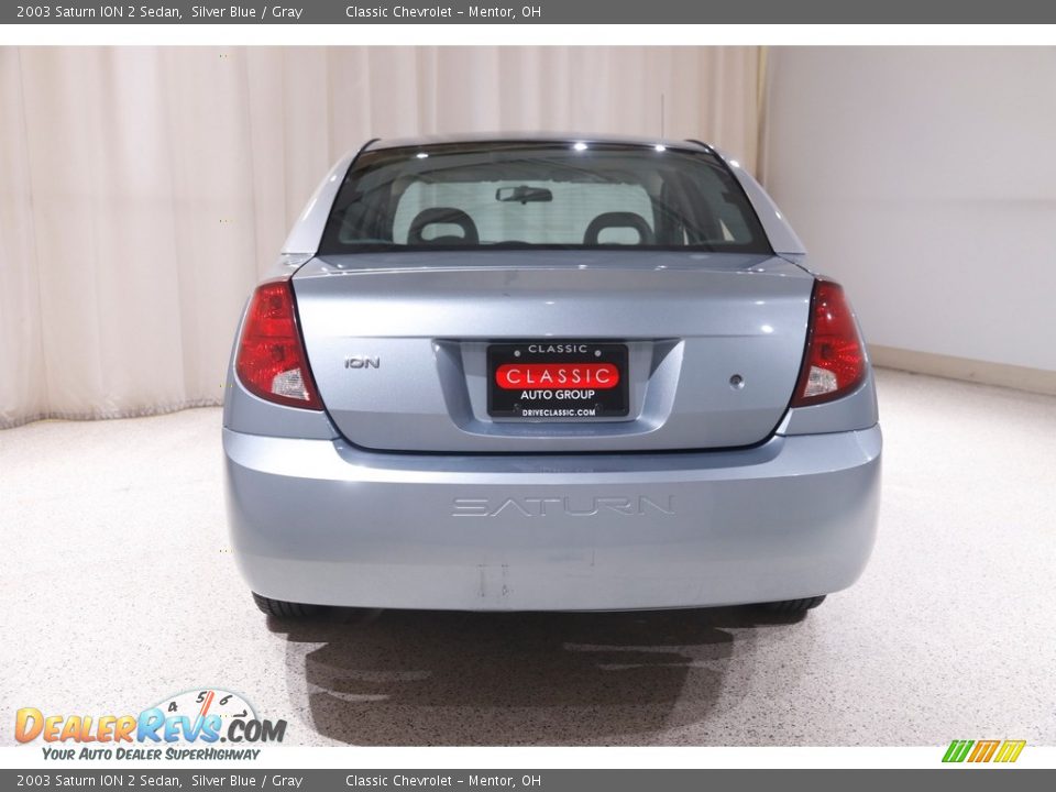 2003 Saturn ION 2 Sedan Silver Blue / Gray Photo #14