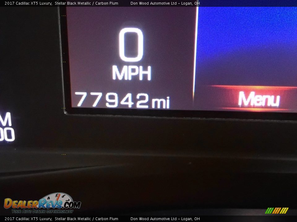 2017 Cadillac XT5 Luxury Stellar Black Metallic / Carbon Plum Photo #34