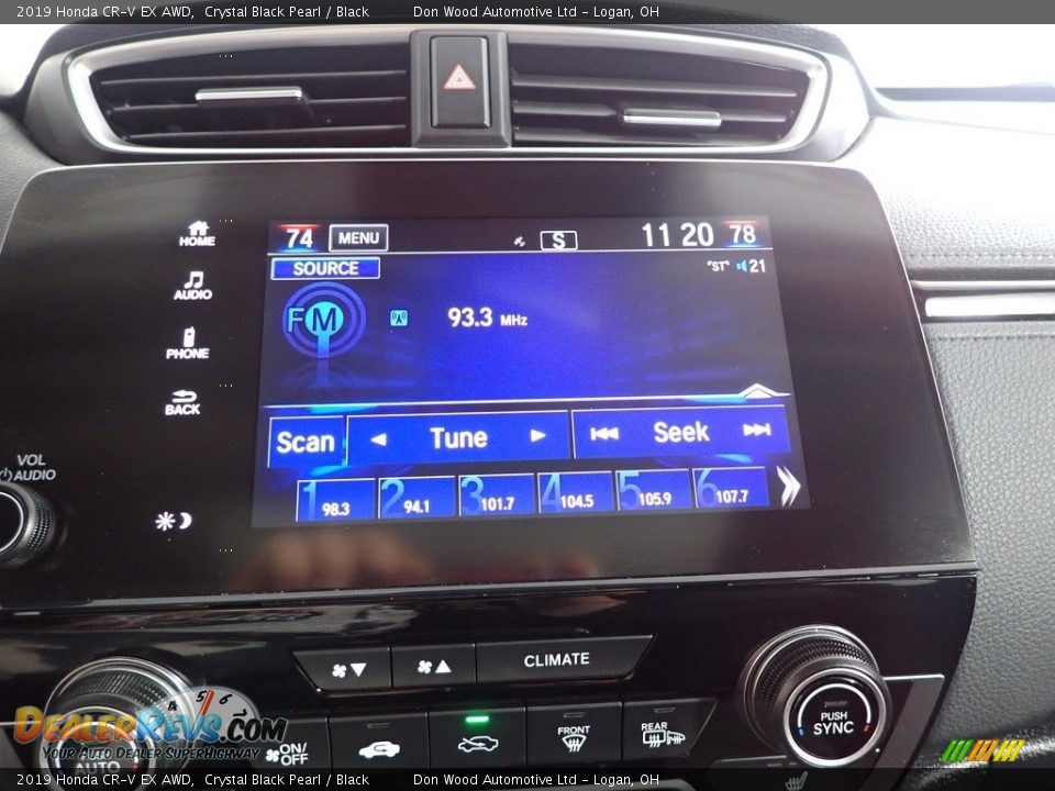 2019 Honda CR-V EX AWD Crystal Black Pearl / Black Photo #2