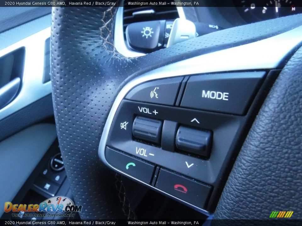 2020 Hyundai Genesis G80 AWD Steering Wheel Photo #28