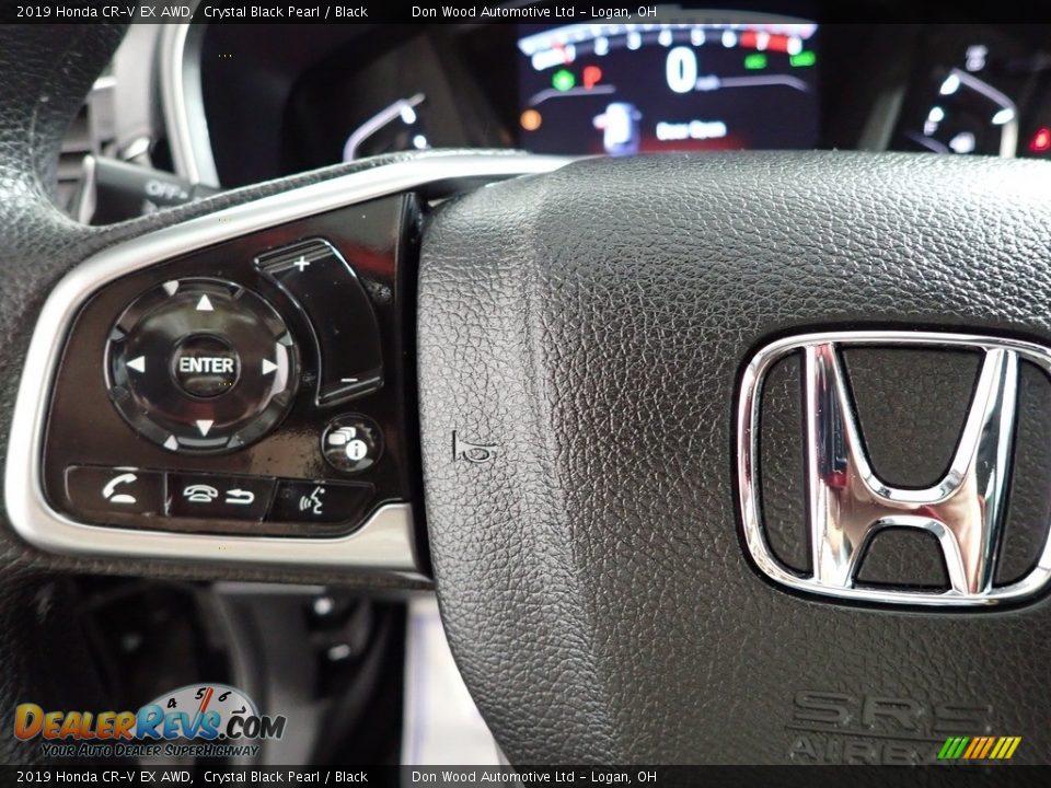 2019 Honda CR-V EX AWD Crystal Black Pearl / Black Photo #18
