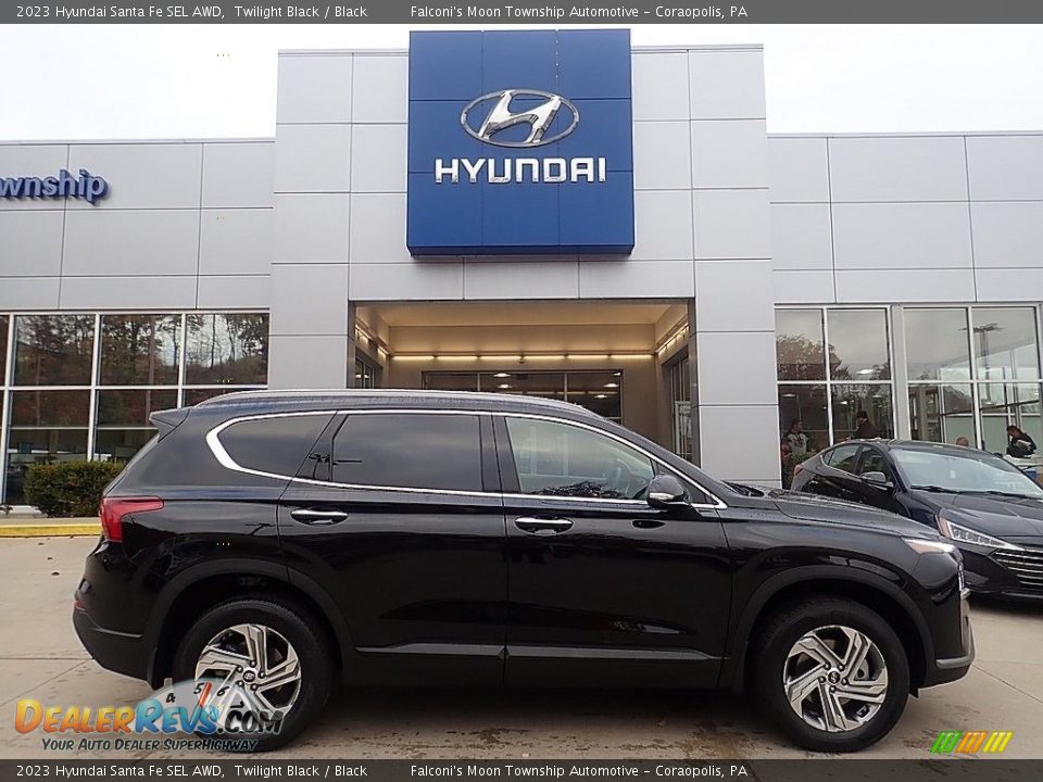 2023 Hyundai Santa Fe SEL AWD Twilight Black / Black Photo #1