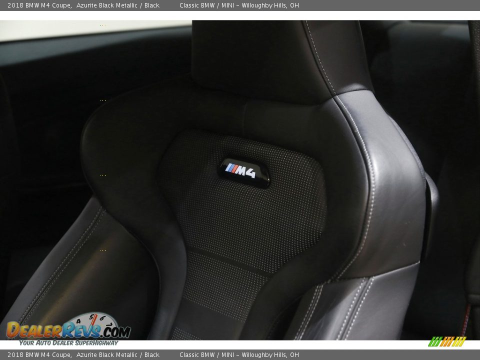 2018 BMW M4 Coupe Azurite Black Metallic / Black Photo #6