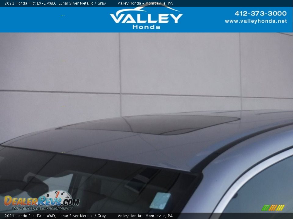 2021 Honda Pilot EX-L AWD Lunar Silver Metallic / Gray Photo #3