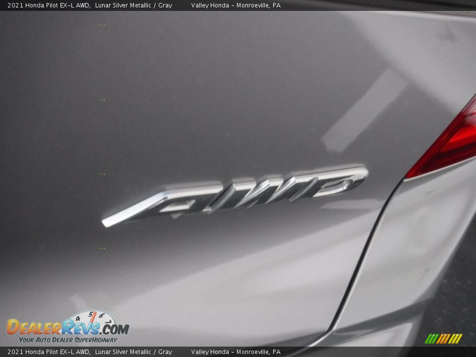 2021 Honda Pilot EX-L AWD Lunar Silver Metallic / Gray Photo #9