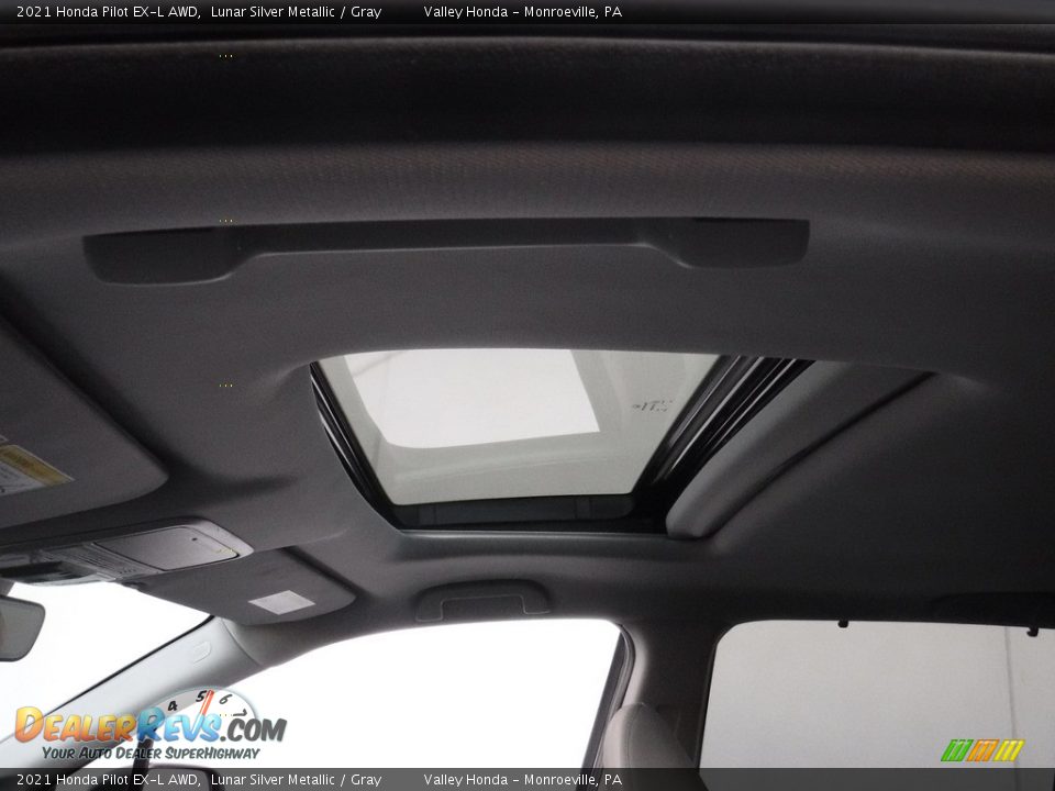 2021 Honda Pilot EX-L AWD Lunar Silver Metallic / Gray Photo #11