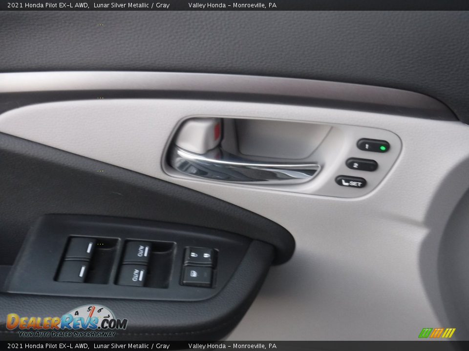 2021 Honda Pilot EX-L AWD Lunar Silver Metallic / Gray Photo #13