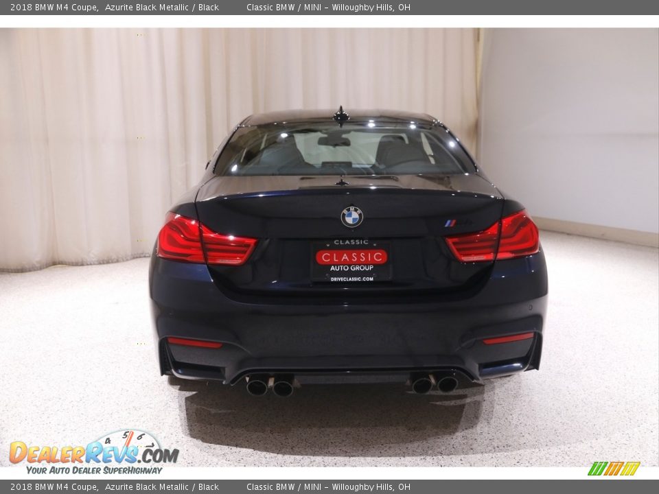 2018 BMW M4 Coupe Azurite Black Metallic / Black Photo #21