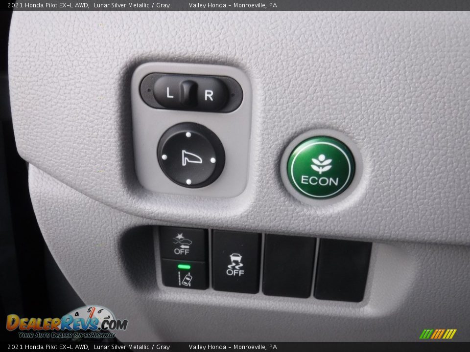 2021 Honda Pilot EX-L AWD Lunar Silver Metallic / Gray Photo #16