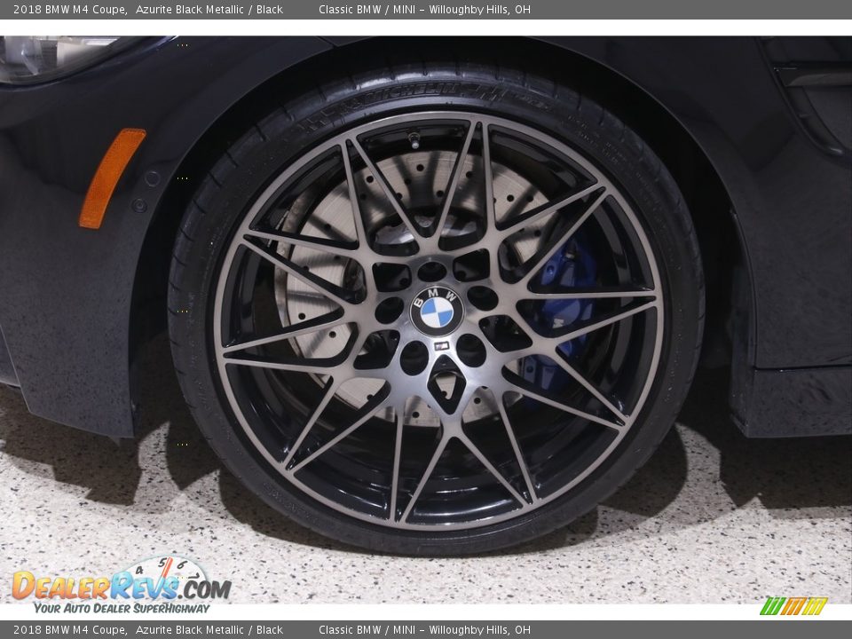 2018 BMW M4 Coupe Azurite Black Metallic / Black Photo #23
